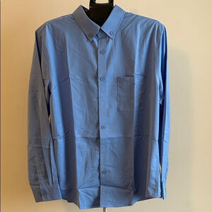 Classic Blue Dress Shirt for Men